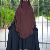 Two Layers Hijab - Coffee