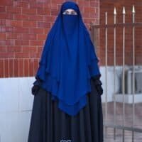 Two Layers Hijab - Blue