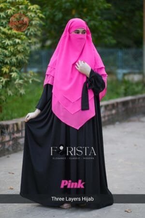 three layers hijab